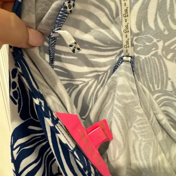 Lilly Pulitzer Boat Neck Parigi Romper Size L - Picture 6 of 8